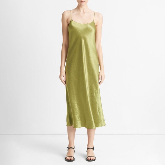 Vince Dresses & Skirts - VINCE JAPANESE SATIN MIDI DRESS ❤️NWT❤️IN STORES❤️
